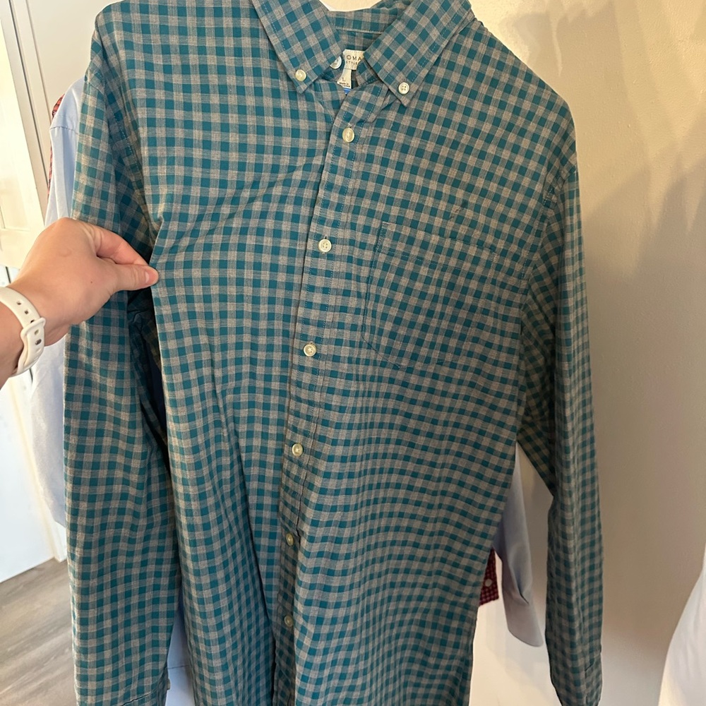 Sonoma- Men's Blue Checkered Shirt